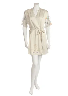 317 Bellisimo Embroidered Flower Cover Up