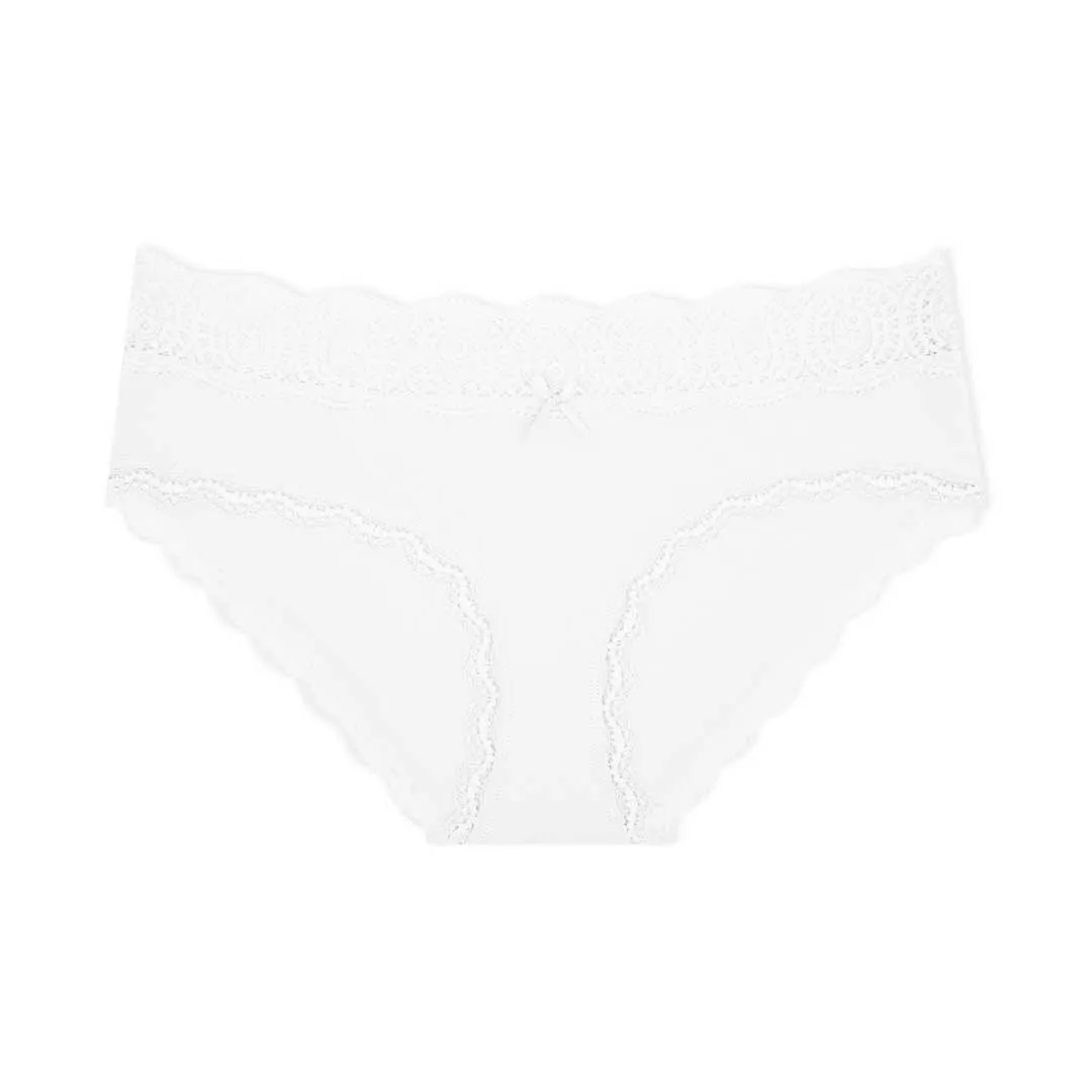 5 Pack Cotton with Lace Trim Bikinis
