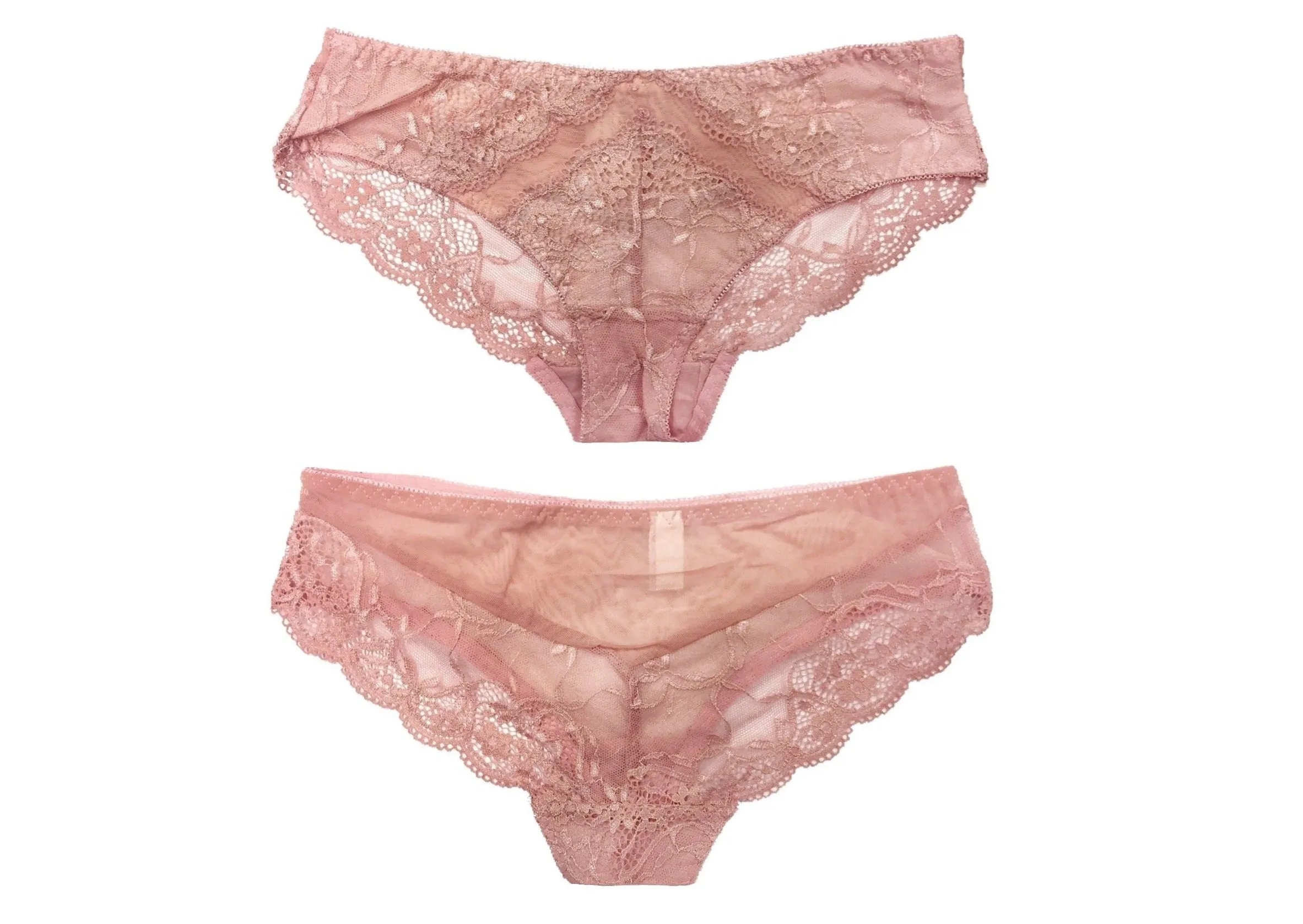 All-Over Lace with Sheer Back Bikini Panties