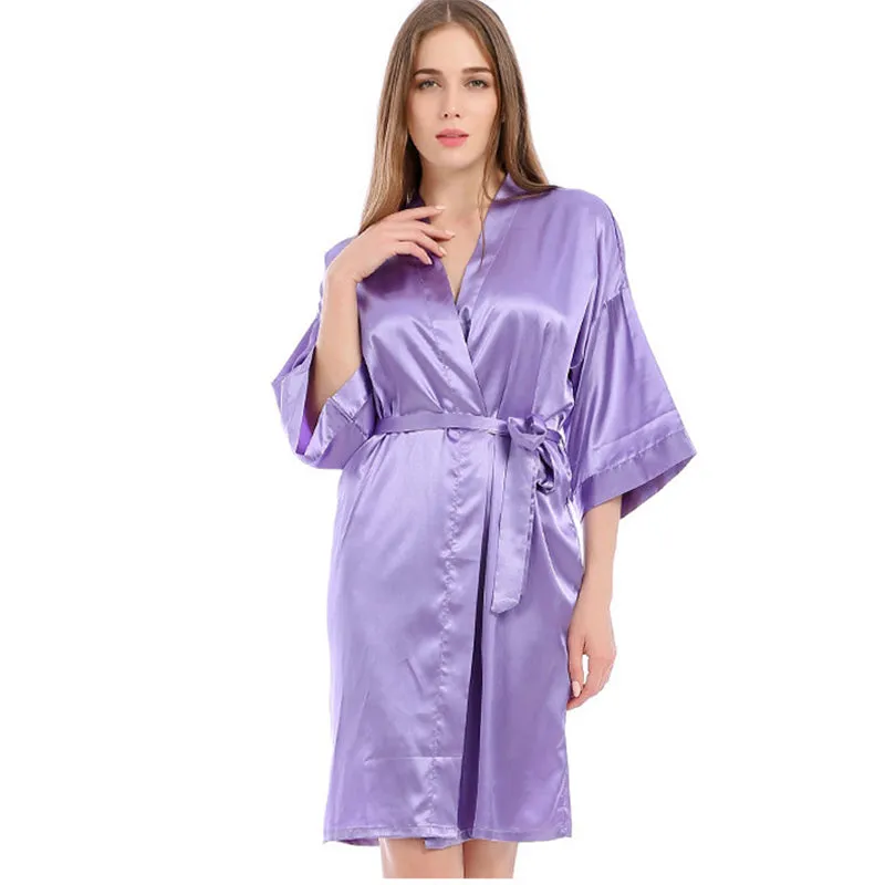 Bridesmaid Gifts Bride Robe Bridesmaid Robes Bridal Silk Satin Robe Getting Ready Robes