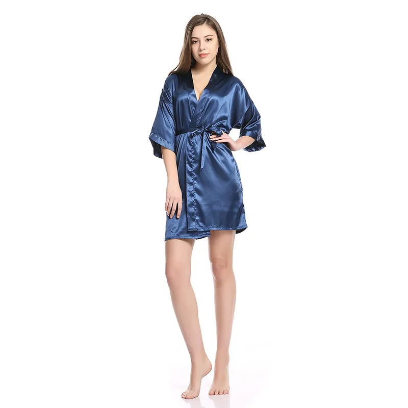 Bridesmaid Gifts Bride Robe Bridesmaid Robes Bridal Silk Satin Robe Getting Ready Robes