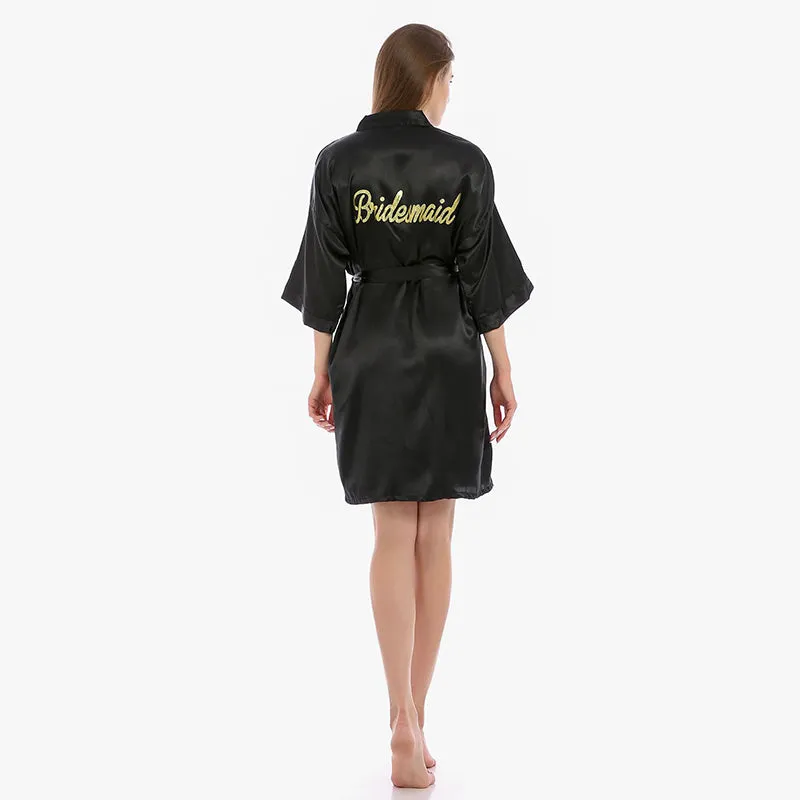 Bridesmaid Gifts Bride Robe Bridesmaid Robes Bridal Silk Satin Robe Getting Ready Robes