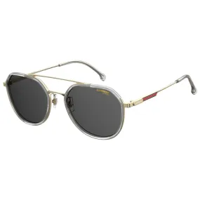 Carrera Men's Sunglasses - Gold Grey Pilot Metal Frame Tinted Lenses | 1028GS 02F7
