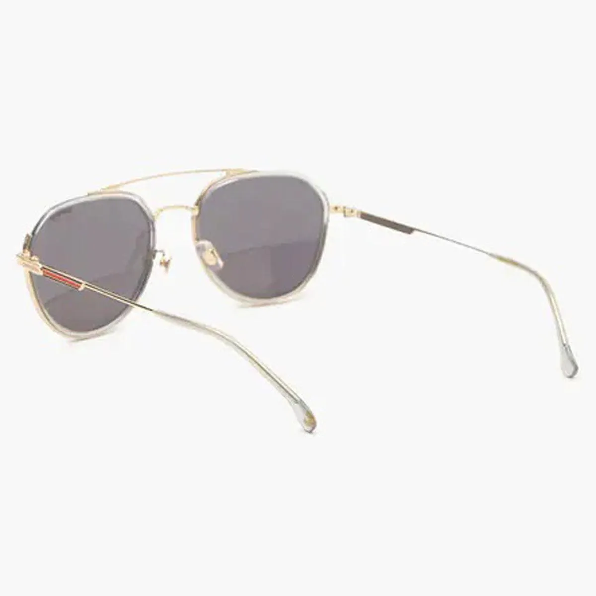 Carrera Men's Sunglasses - Gold Grey Pilot Metal Frame Tinted Lenses | 1028GS 02F7