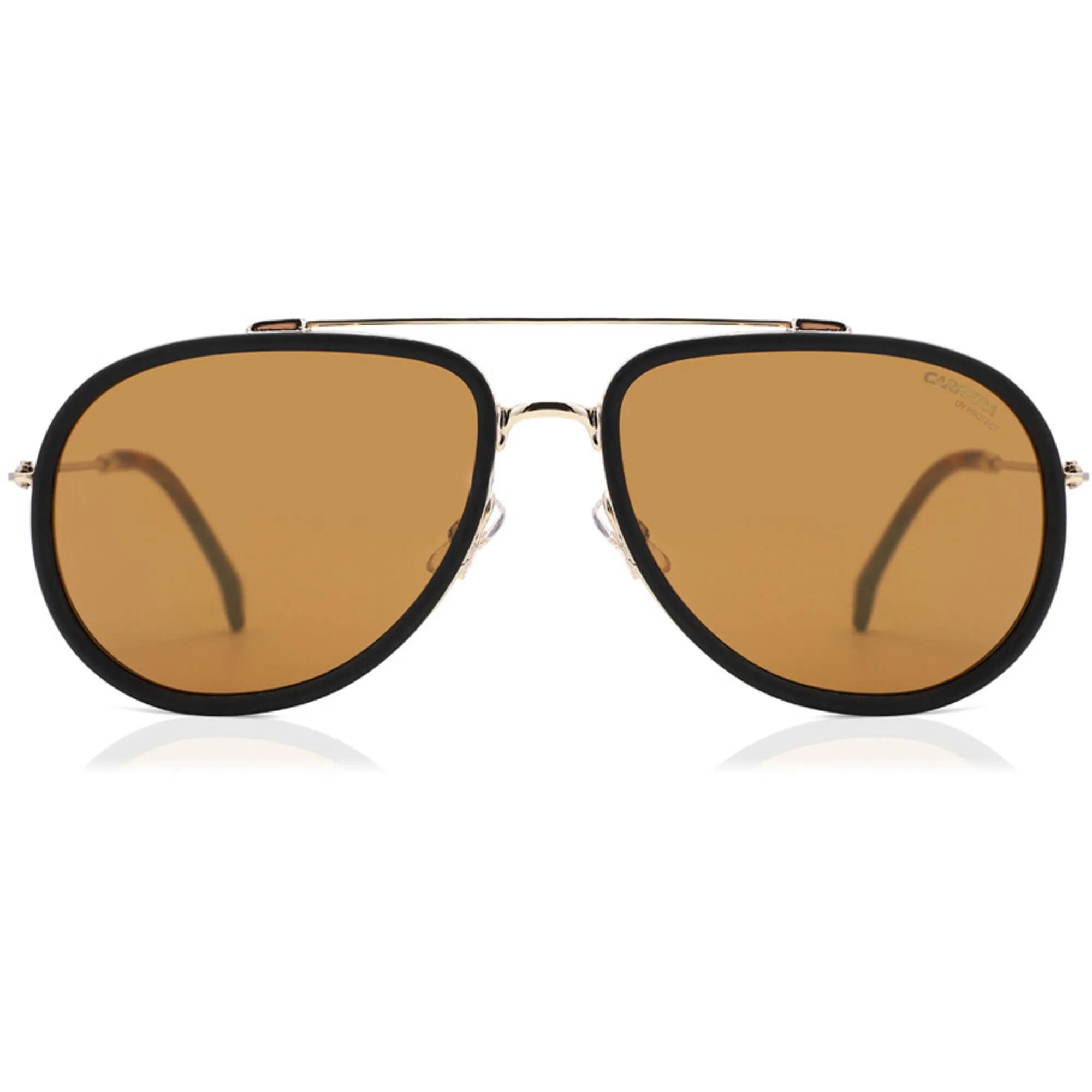 Carrera Men's Sunglasses - Gold Plastic Pilot Shape Frame Gold Sp Lens | 166/S J5G