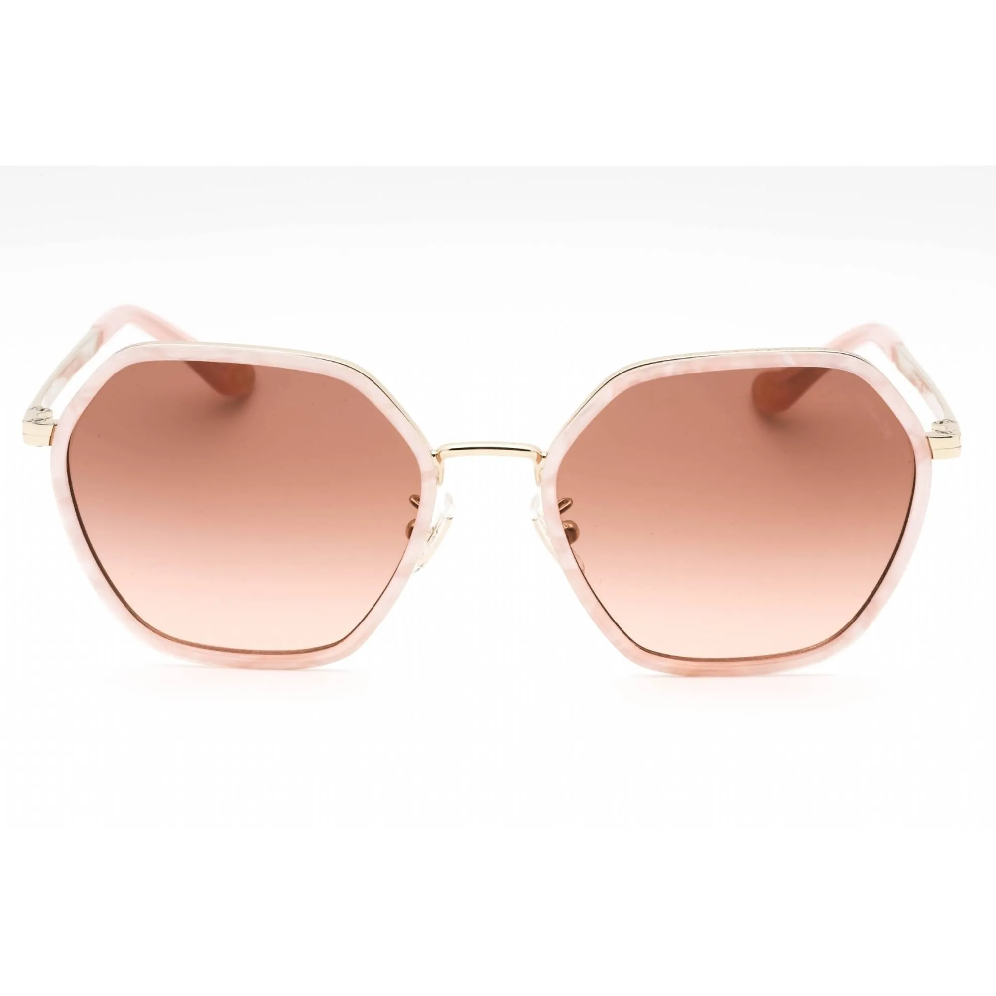 Coach Women's Sunglasses - Shiny Gold/Pink Metal Geometric Frame | 0HC7167B 944413
