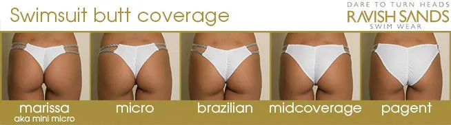 Custom Ocean Lace Tie String Bikini (Choose from a variety of lace colors)***(SUIT SOLD PER PIECE OR SET, price varies)