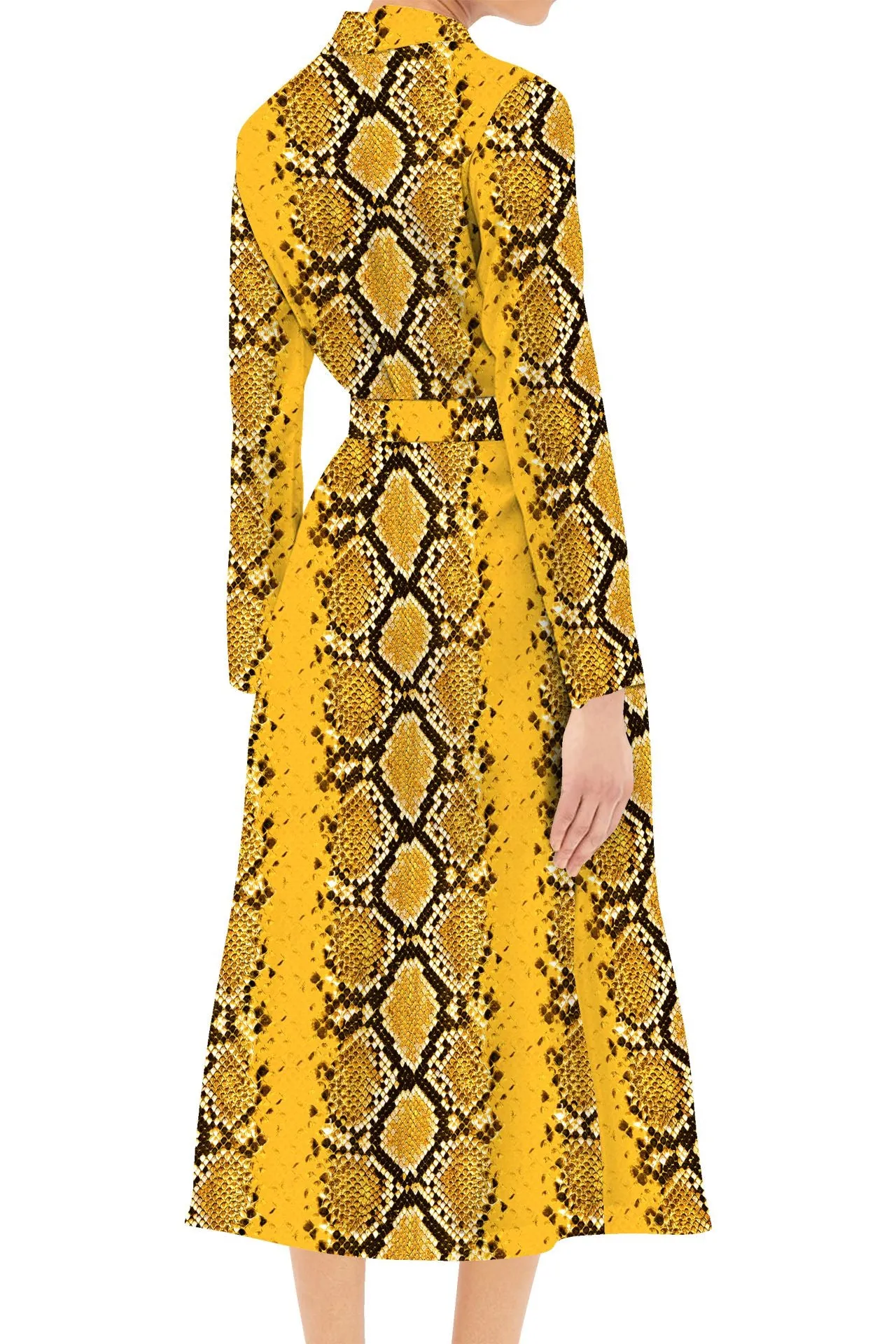 Designer Midi Wrap Dress Made With Sustainable Silk Cupro