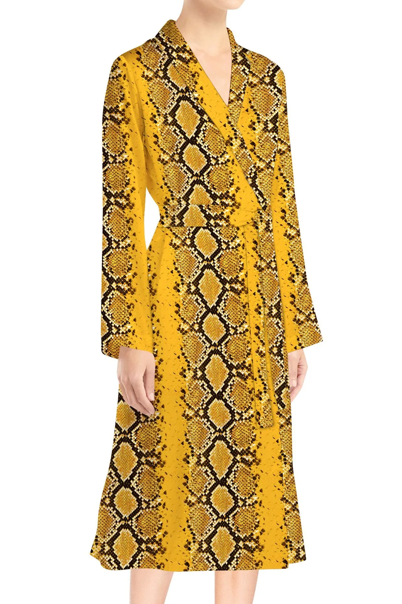 Designer Midi Wrap Dress Made With Sustainable Silk Cupro