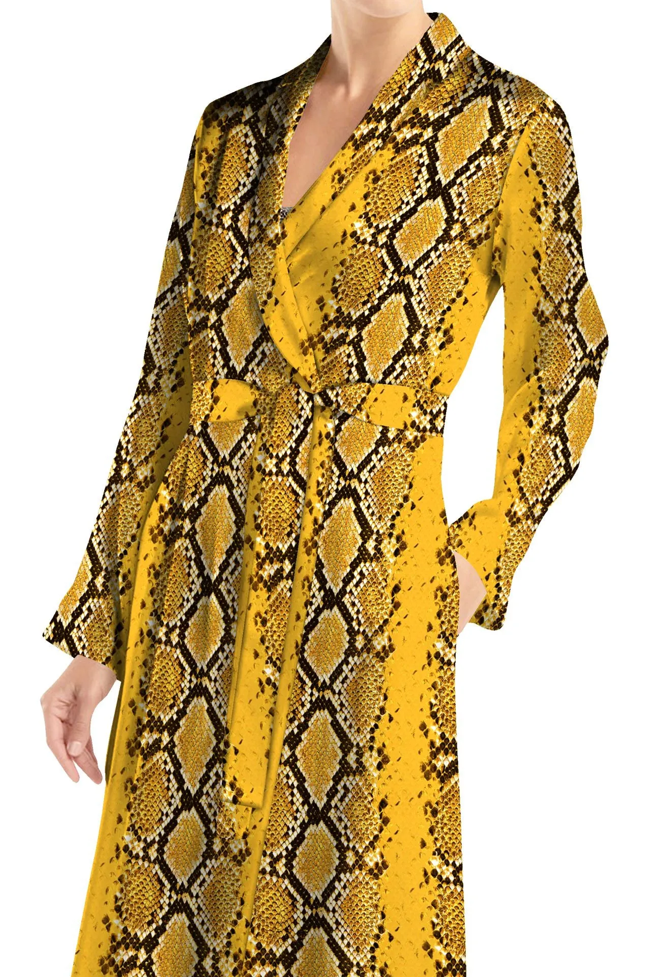 Designer Midi Wrap Dress Made With Sustainable Silk Cupro