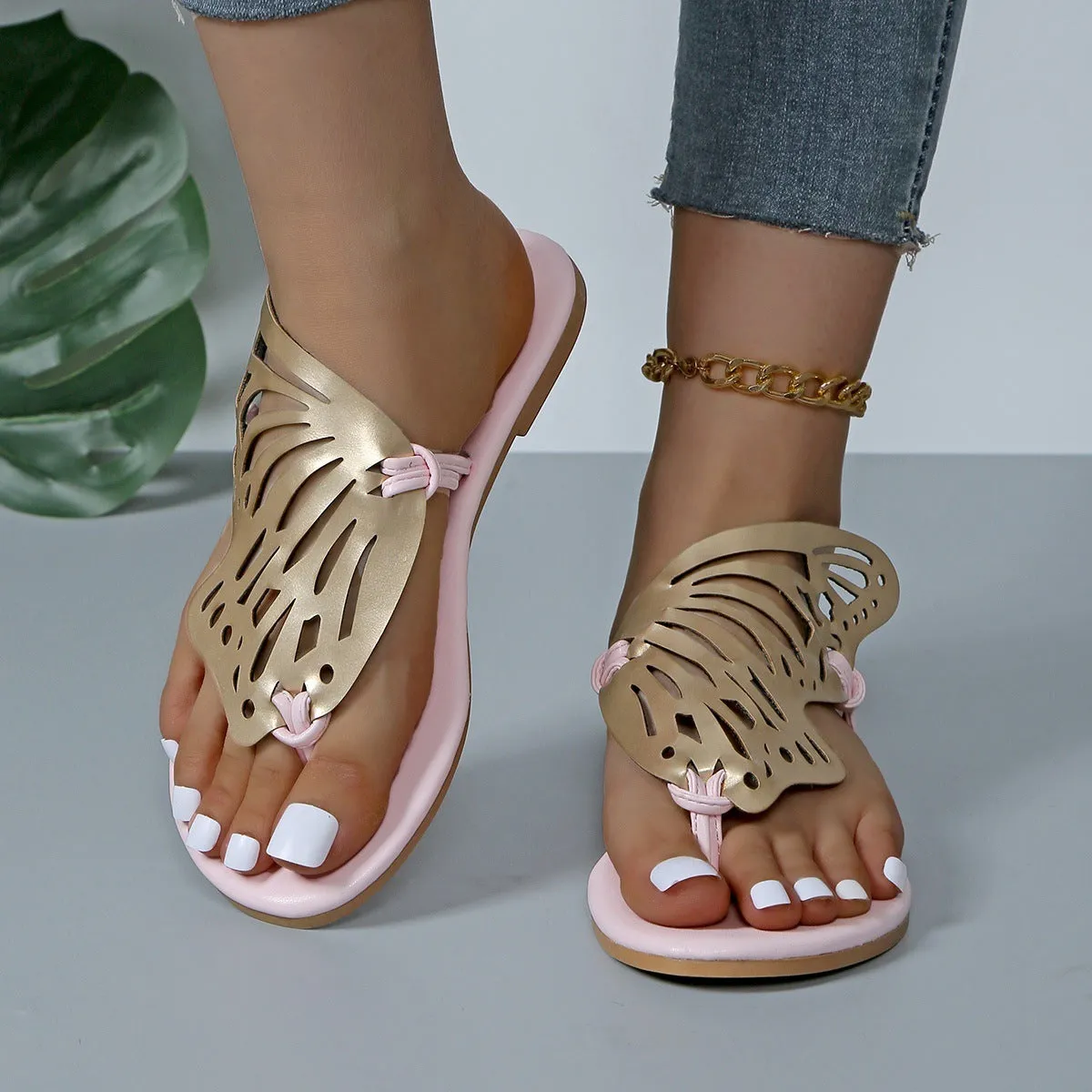 Emily – Hollow Butterfly Summer Sandals