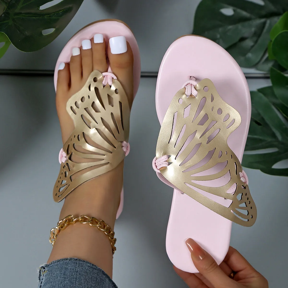 Emily – Hollow Butterfly Summer Sandals