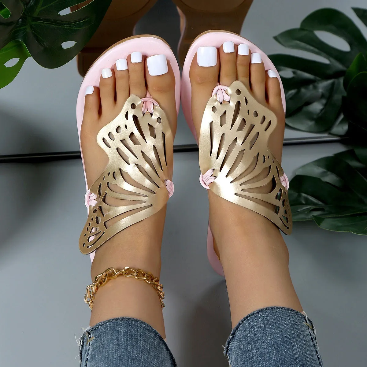Emily – Hollow Butterfly Summer Sandals
