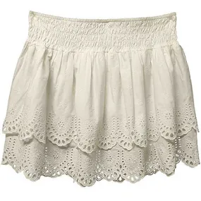 Eyelet Mini Skirt