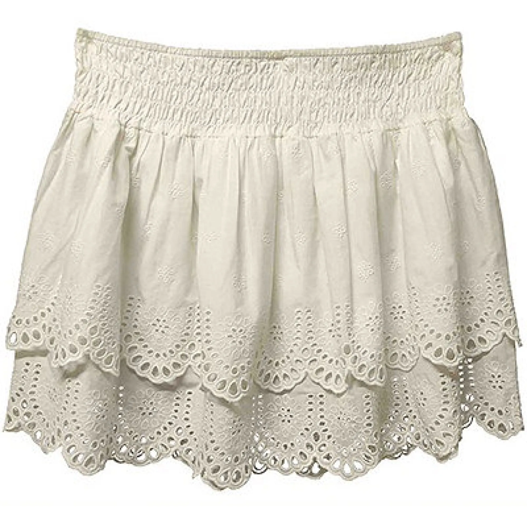 Eyelet Mini Skirt
