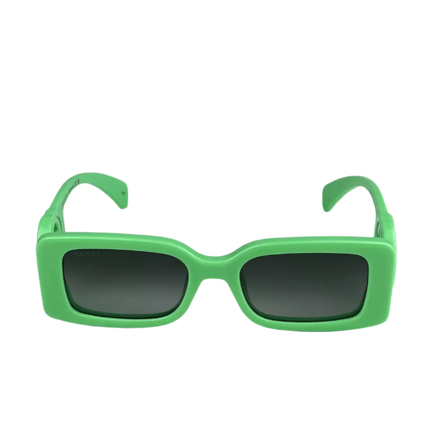 Gucci GG Green Gradient Rectangle Unisex Sunglasses