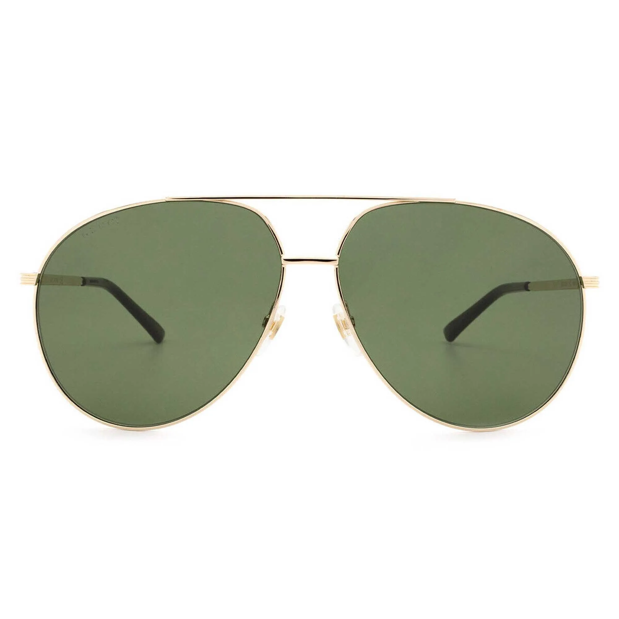 Gucci Men's Sunglasses - Adjustable Nose Pads Gold Pilot Frame | GUCCI GG0832S 002 002