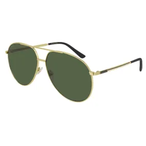 Gucci Men's Sunglasses - Adjustable Nose Pads Gold Pilot Frame | GUCCI GG0832S 002 002