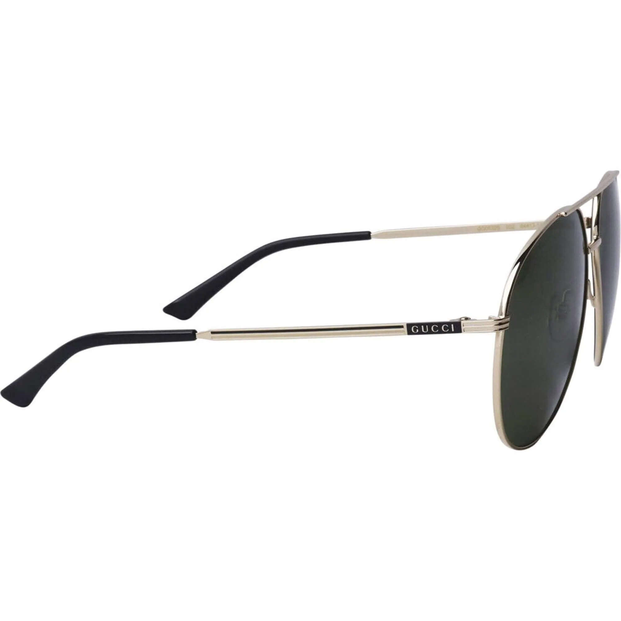 Gucci Men's Sunglasses - Adjustable Nose Pads Gold Pilot Frame | GUCCI GG0832S 002 002