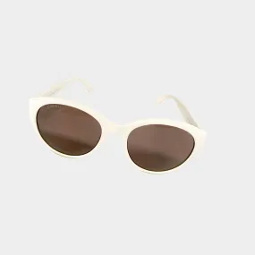 Gucci White GG Sunglasses