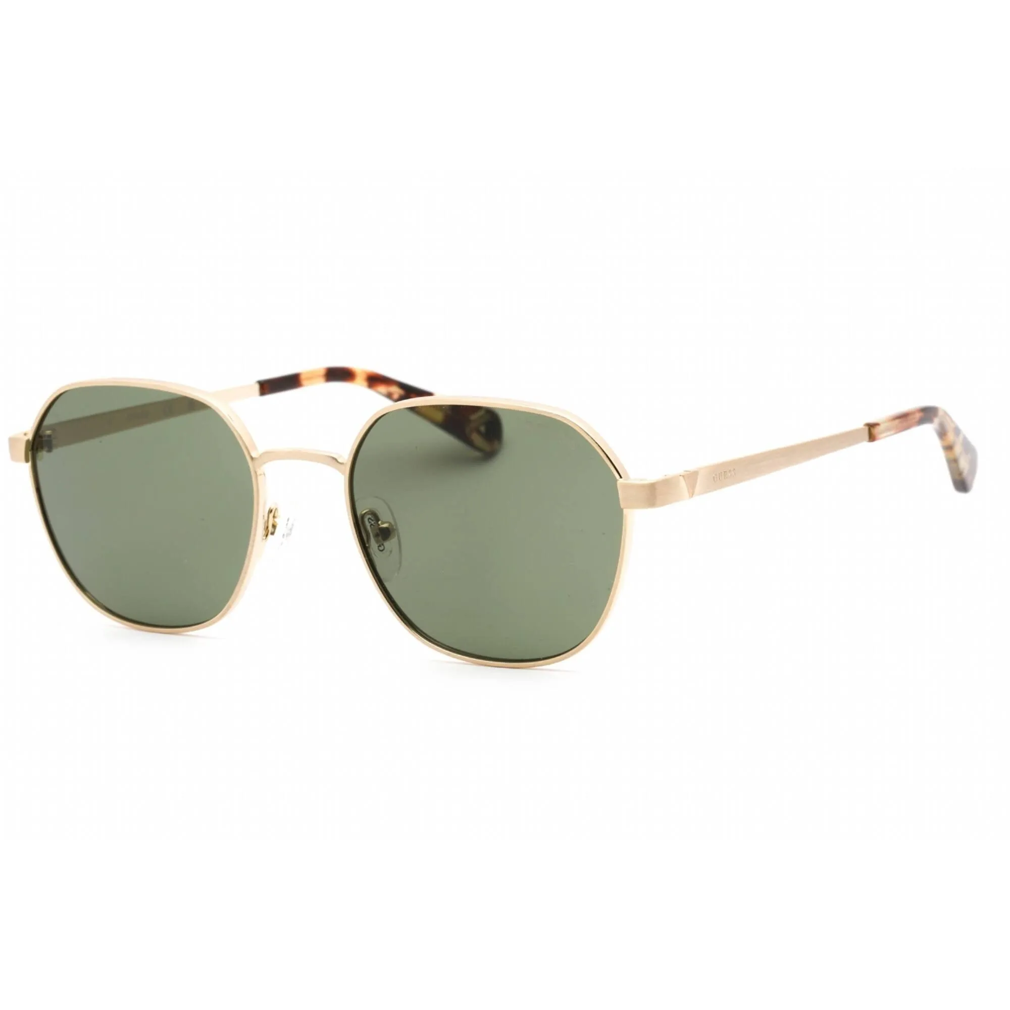 Guess Women's Sunglasses - Gold/Other Rectangular Metal Frame Green Lens | GU5215 33N