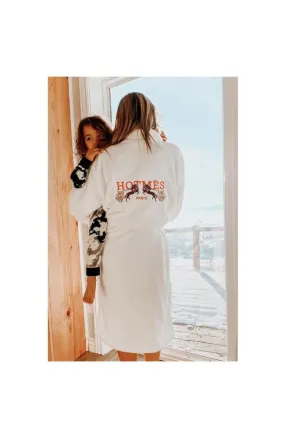 Hot Mess Plush Robe in White