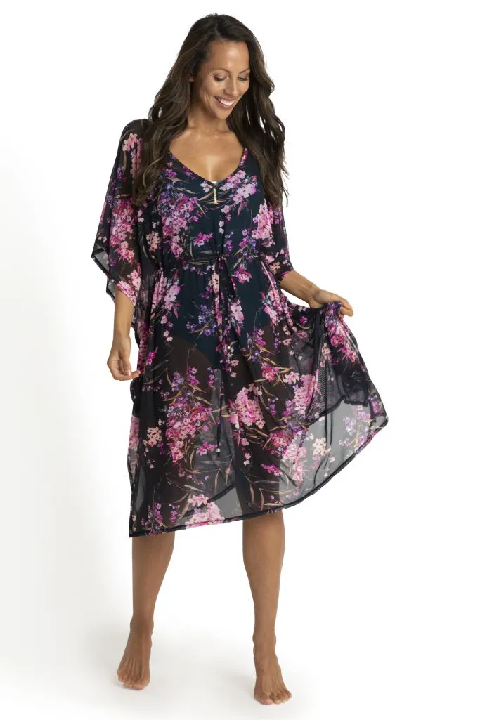 Jantzen Mesh Capri Kaftan - Flora