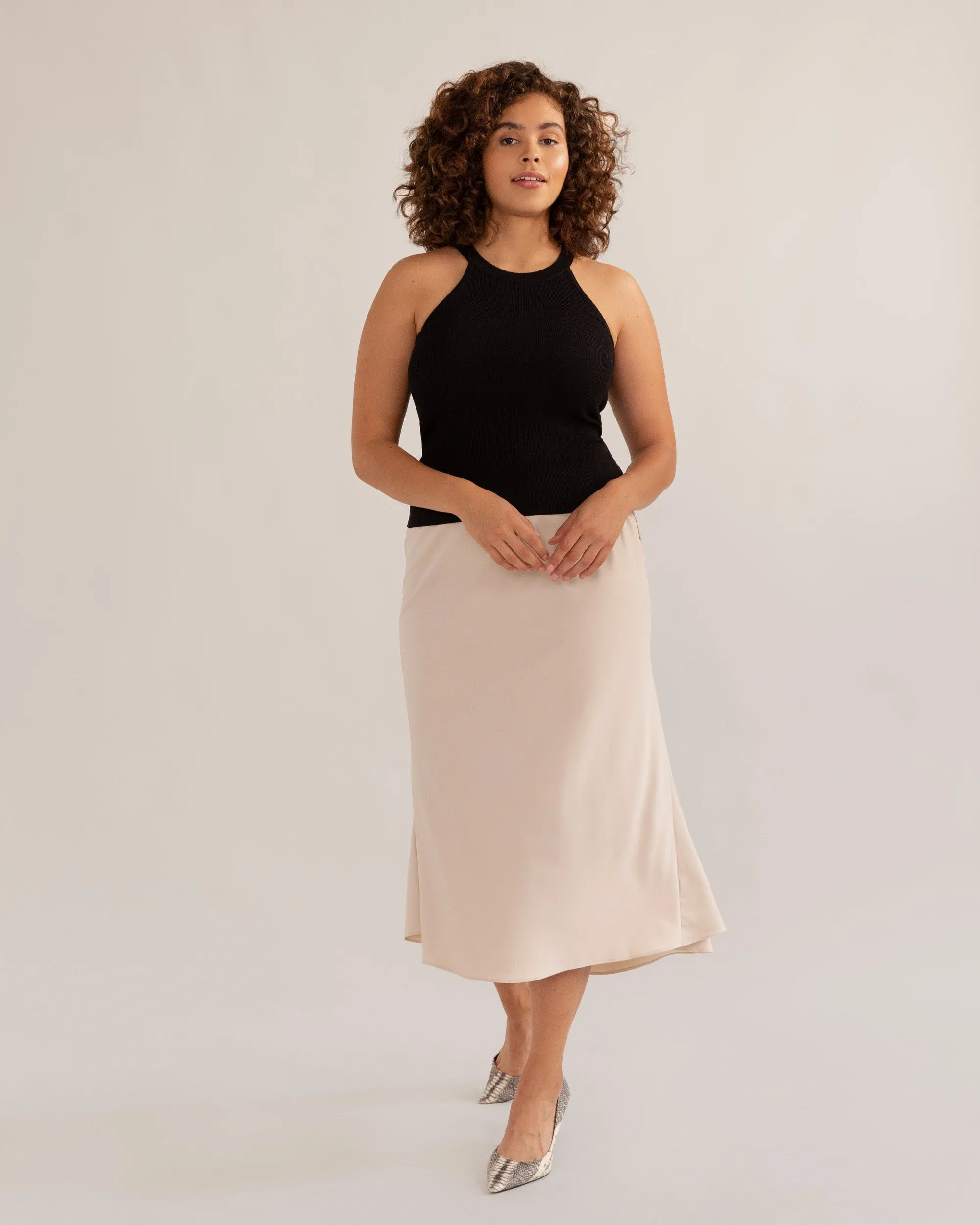 Keri High-Neck Sleeveless Tank