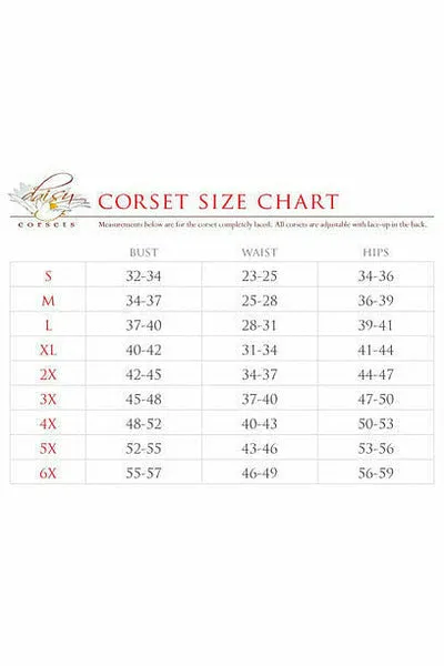 Lavish Pink Lace Corset with Front Zipper by Daisy Corsets in Size S, M, L, XL, 2X, 3X, 4X, 5X, or 6X