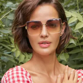 Luxe Dahlia - Gold Sunglasses