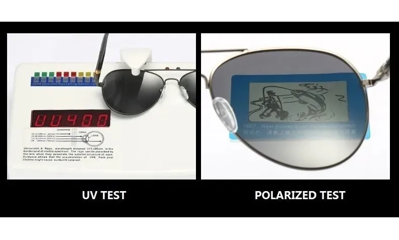 Men's Classic Square UV400 Polarized Beach Sunglasses