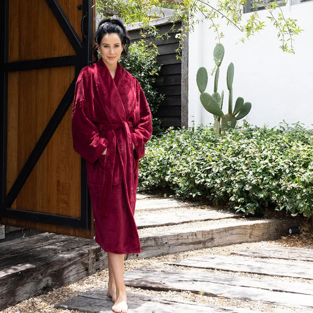 Microplush Bathrobe Merlot