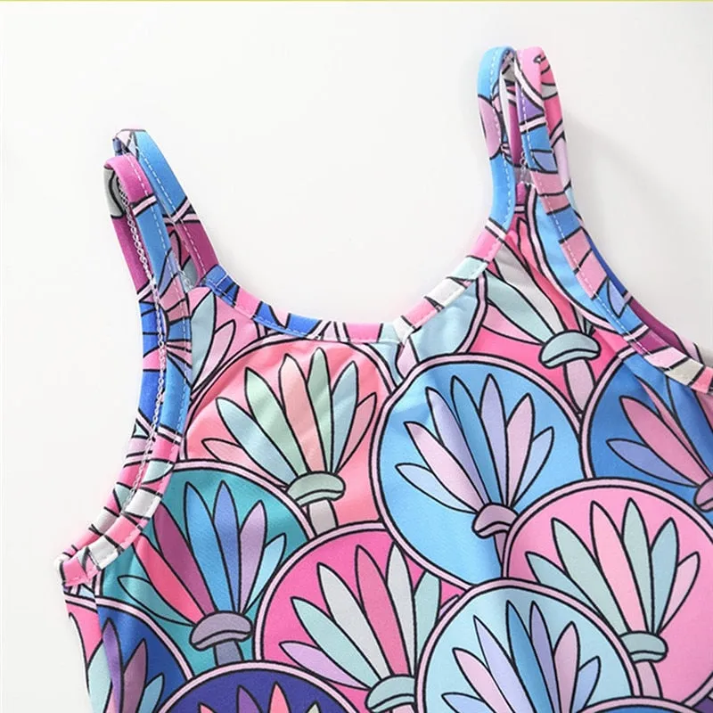New Kids Girls Bikini Beach One Piece Swimsuit Bikini Swimwear