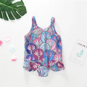 New Kids Girls Bikini Beach One Piece Swimsuit Bikini Swimwear