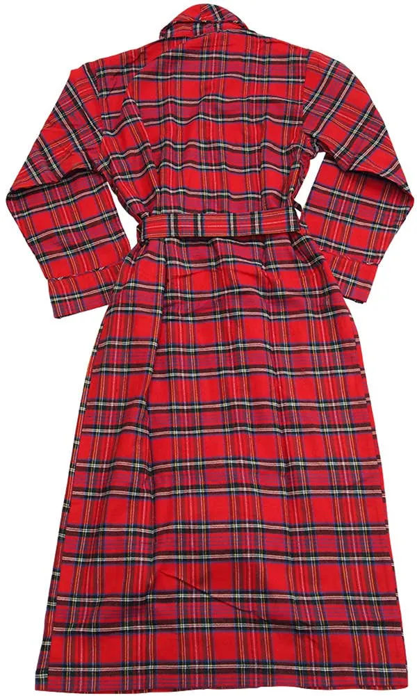 NORTY Mens S-2XL Red Tartan Plaid Bath Robe 34111
