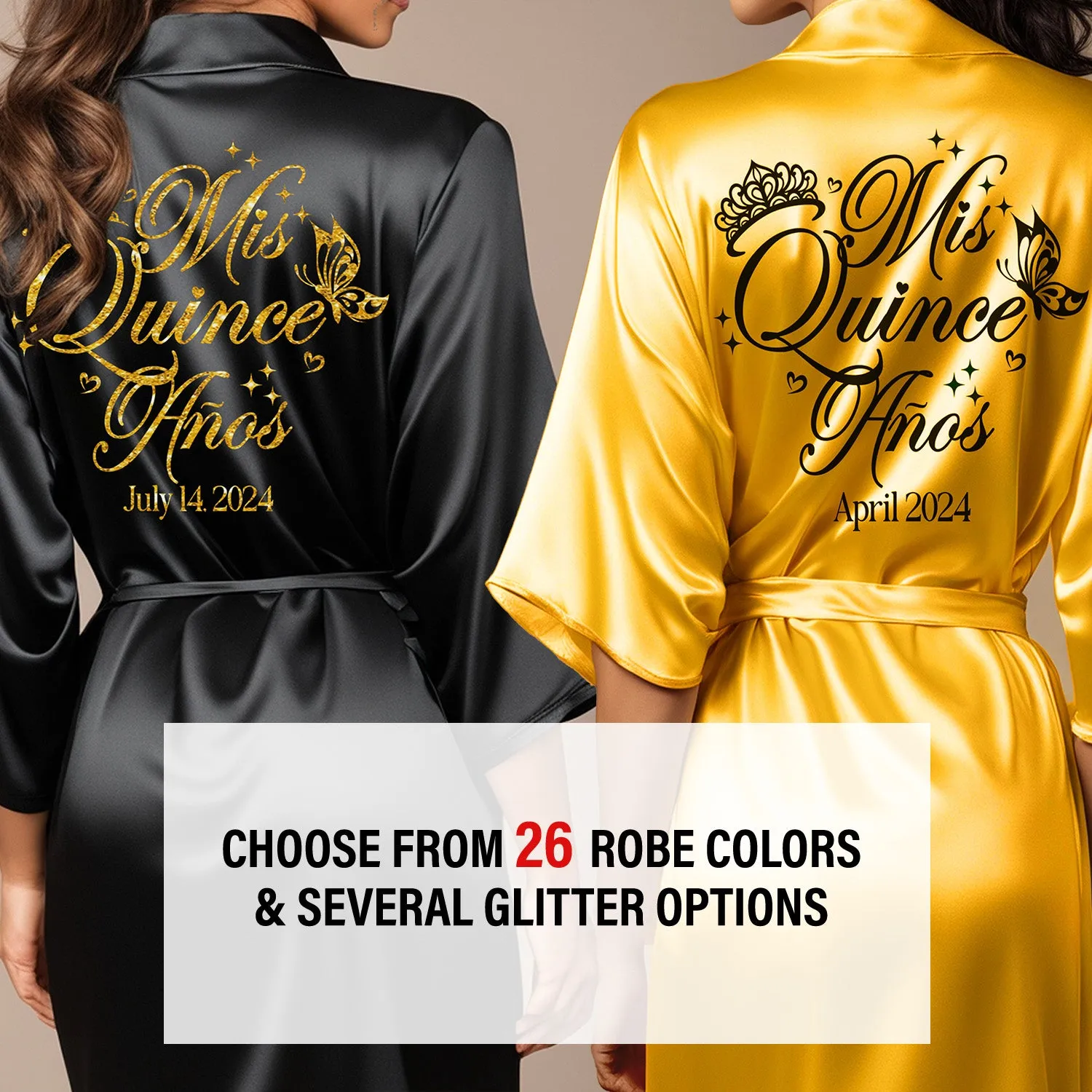 Personalized Sage Mis Quince Años Robes