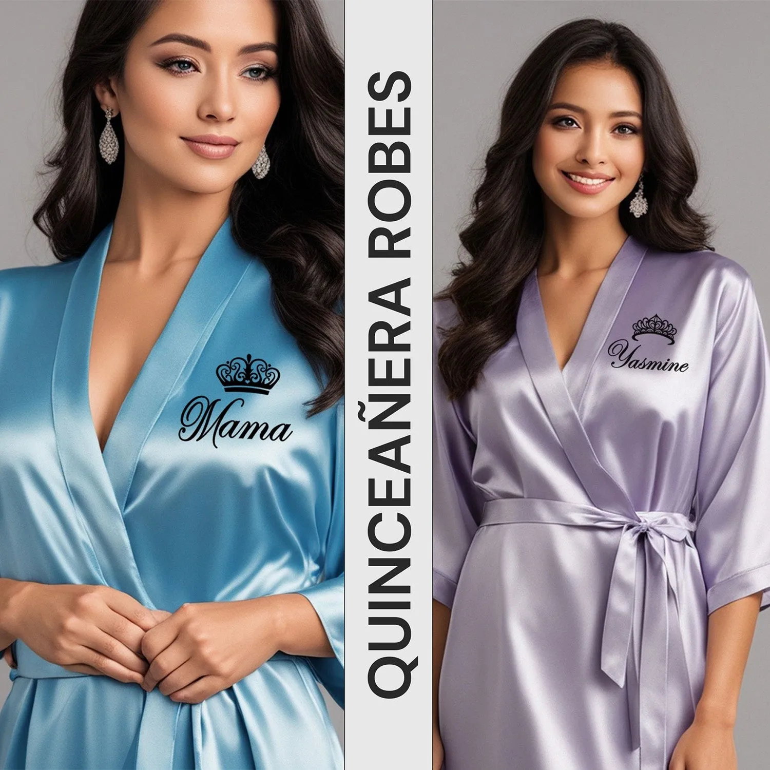 Personalized Sage Mis Quince Años Robes