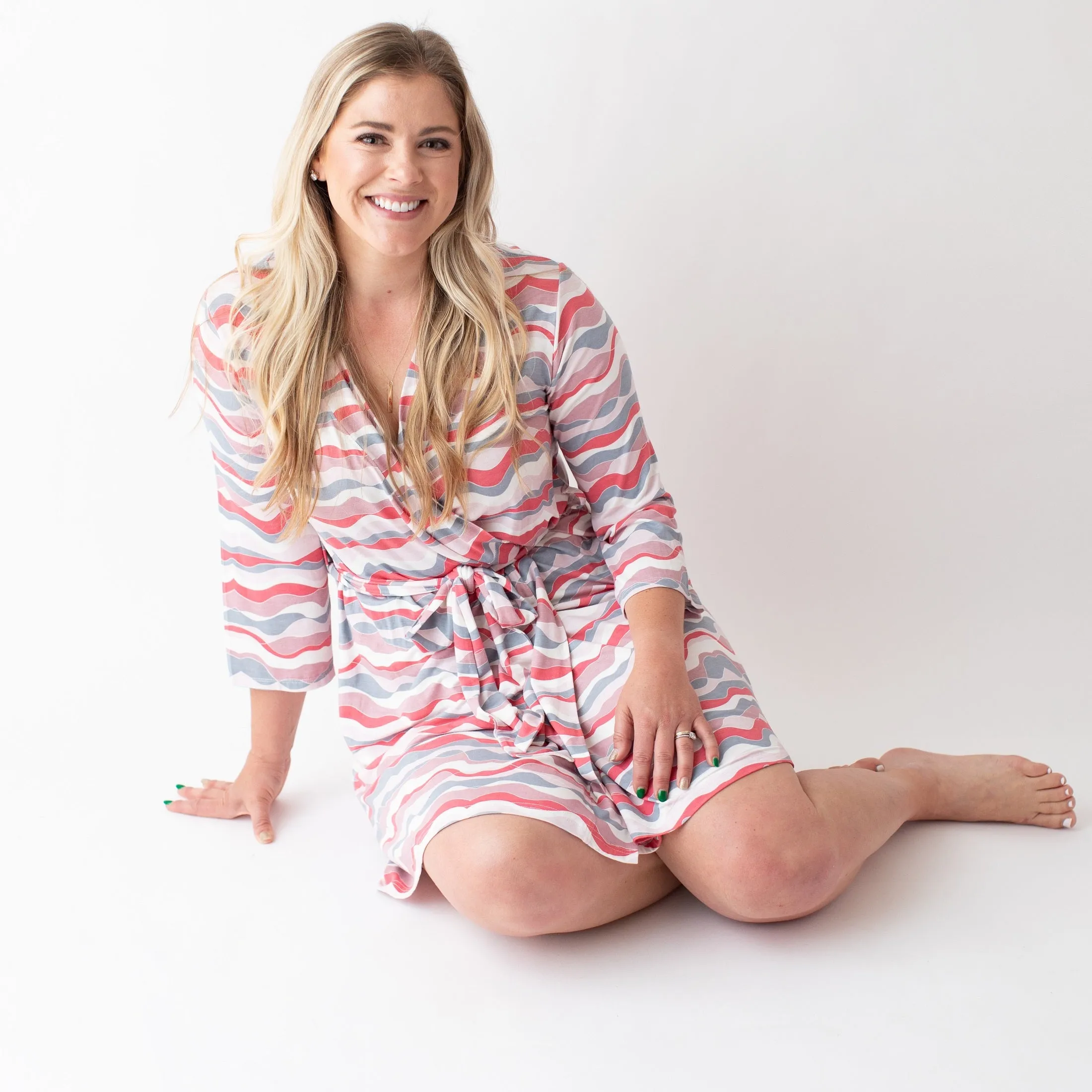Pink Waves Robe