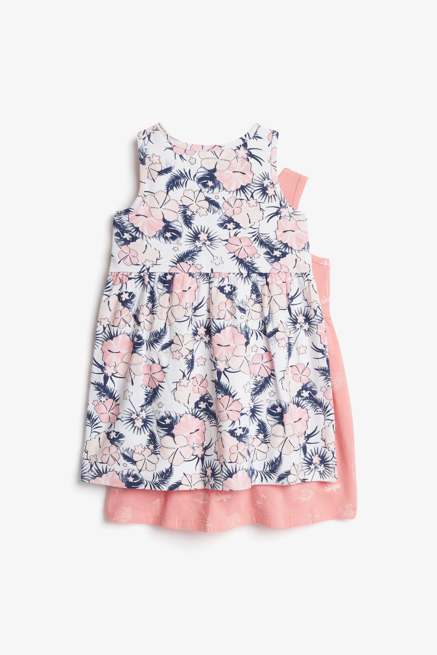 Prix pop, Lot de 2 robes en coton, 2T-3T - Bébé fille