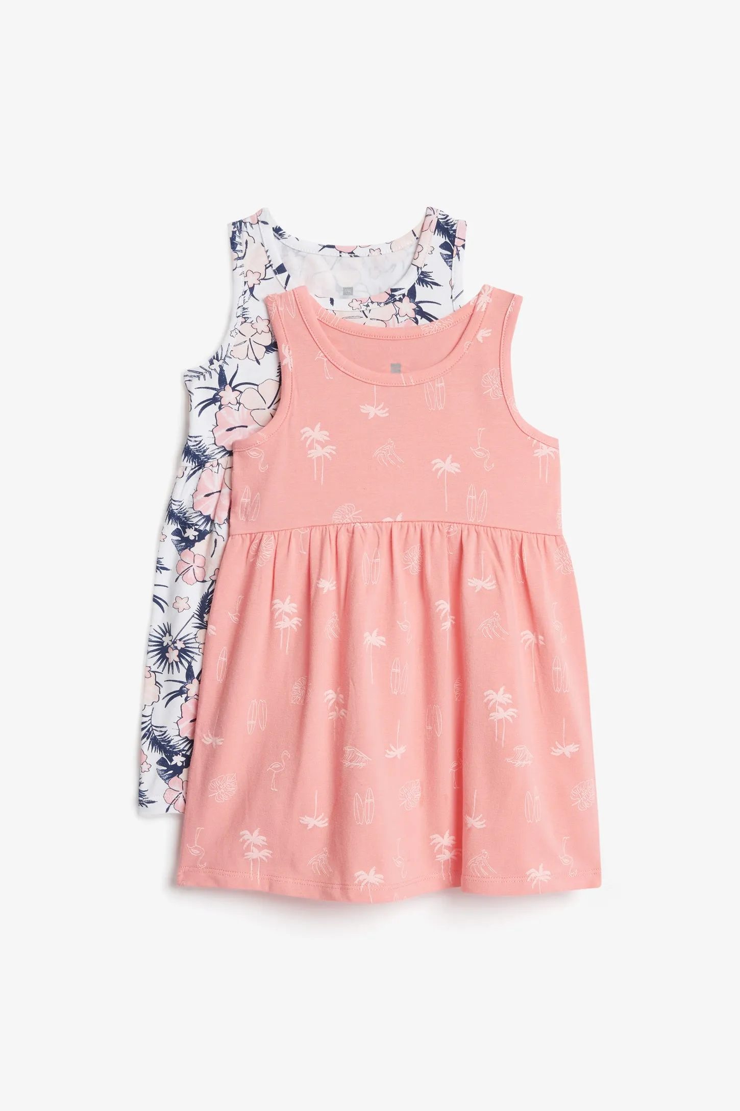 Prix pop, Lot de 2 robes en coton, 2T-3T - Bébé fille