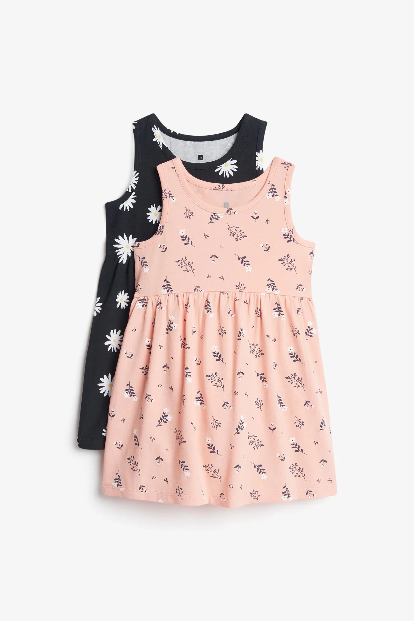 Prix pop, Lot de 2 robes en coton, 2T-3T - Bébé fille