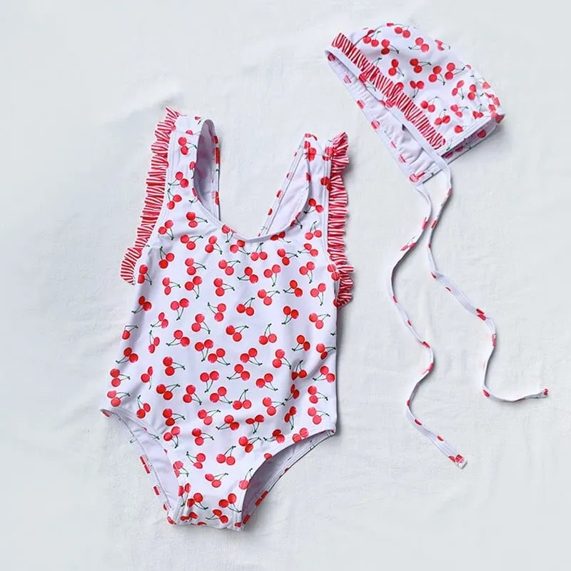 "Summer Girl" Cute Printed Swimsuit Sets