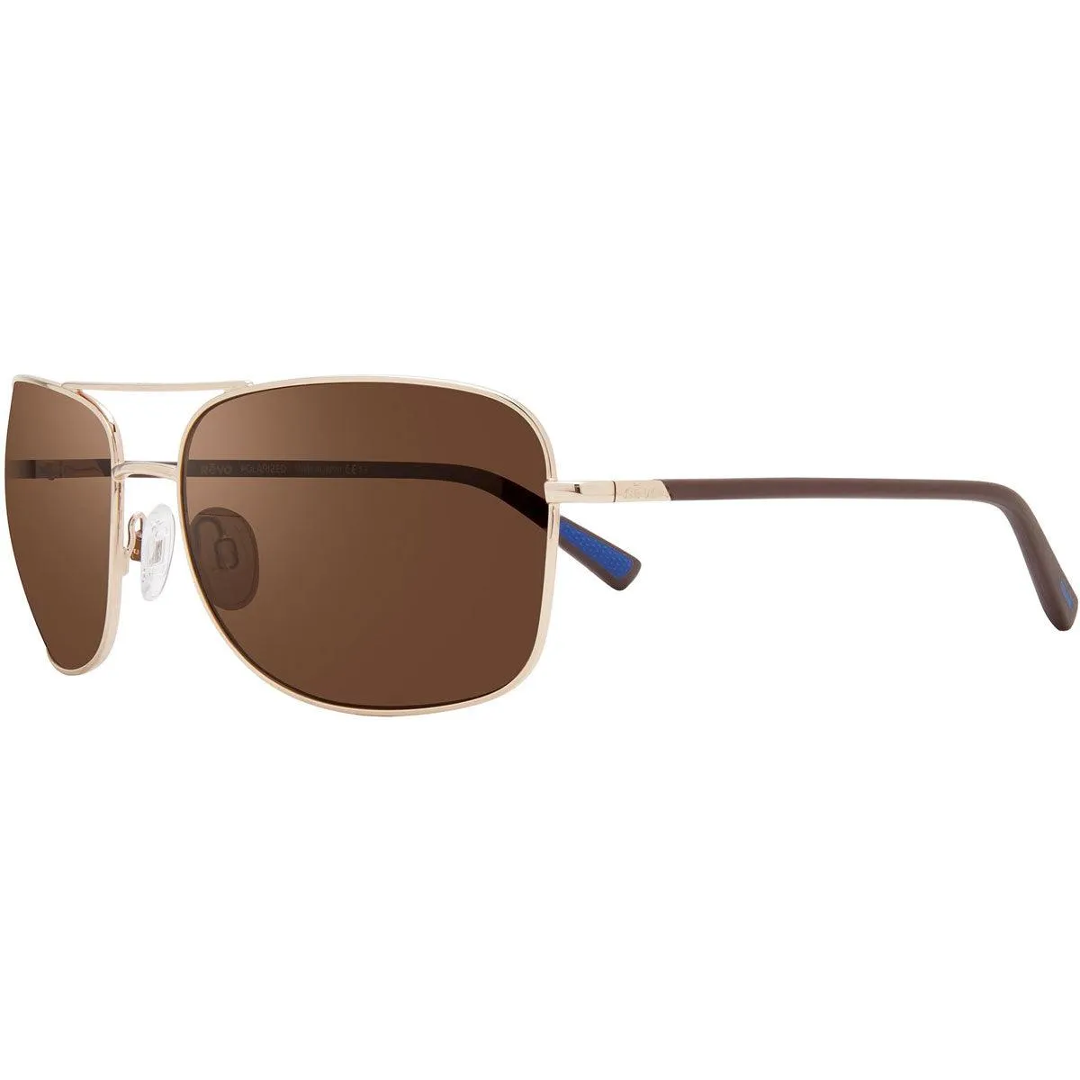 Revo Men's Sunglasses - Summit Gold Navigator Frame Terra Lens Full Rim | 1116 04 BR