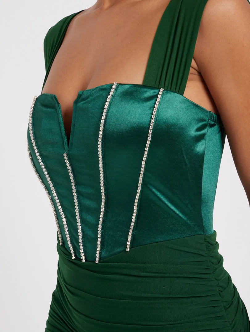 Robe bustier asymétrique