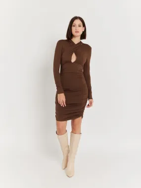 Robe de soirée décolleté goutte