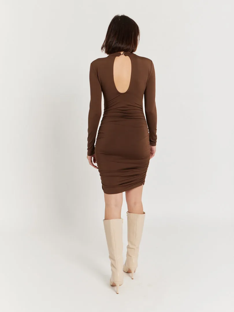 Robe de soirée décolleté goutte