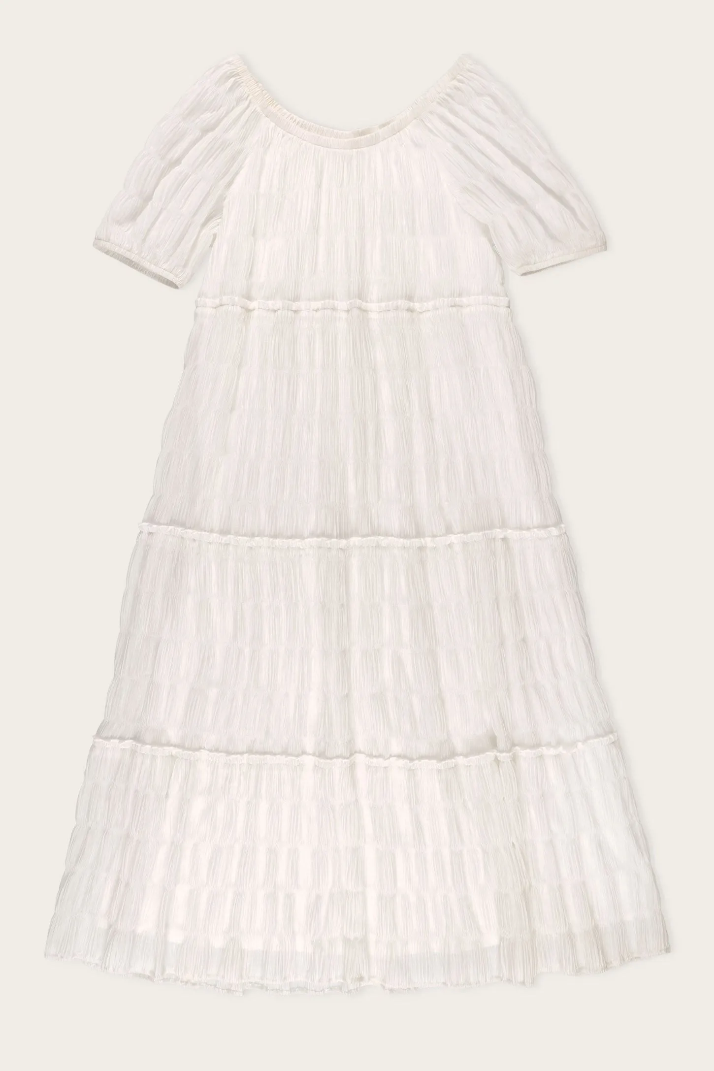 Robe longue volants étagés - Femme