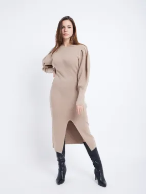 Robe midi manches ballon