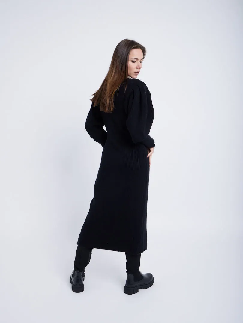 Robe midi manches ballon