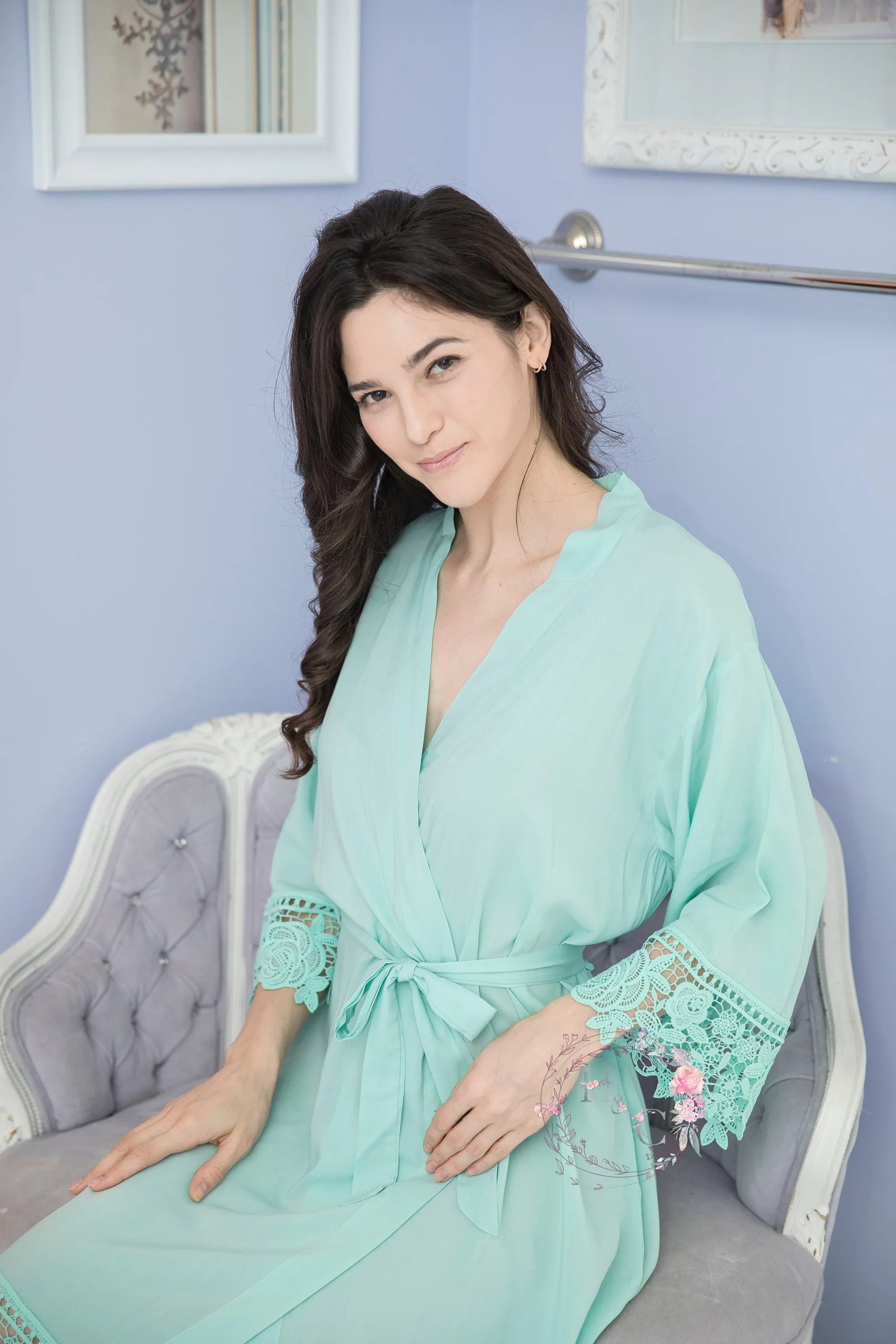 Rose Lace Cotton Robes, Cotton Robes Rose Lace, Rose Lace, Bridesmaids Gifts, Bridal Party Robes, Lace Robes, Flower Girl Robes, Rose Lace